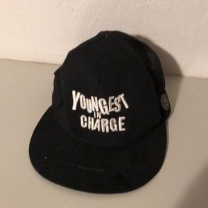Black “youngest in charge hat”